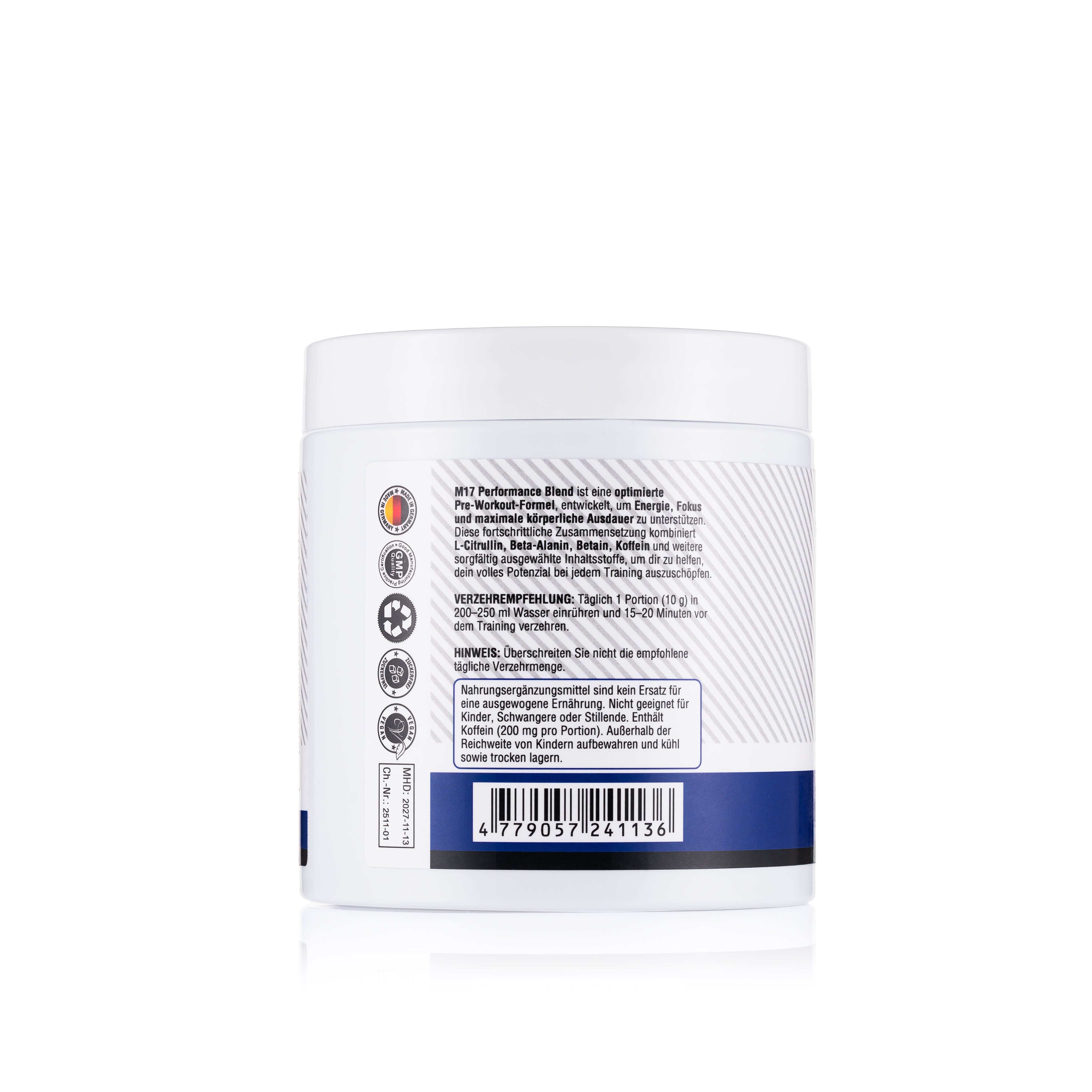 Polvo preentrenamiento M17 Performance Blend